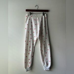 Playboy pajama bottoms color white and red size S